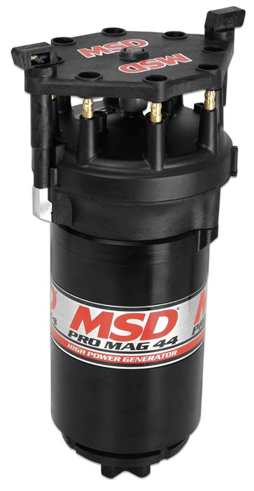 MSD Black Finish, Band Clamp Mount, CCW Rotation Pro Mag 44 AMP Magneto With Standard Cap MSD81403 Autofit