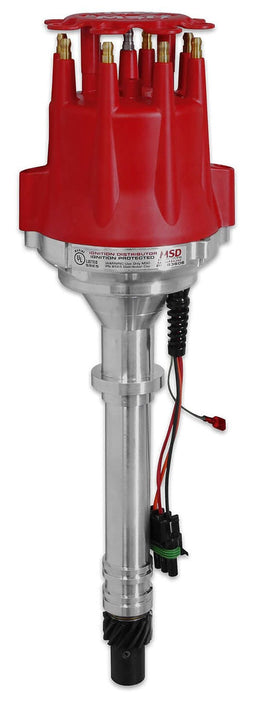 MSD Chev Small/Big Block, Magnetic Pickup, High Output Module, Mech advan Marine Pro-Billet Ready-To-Run Distributor MSD83606 Autofit