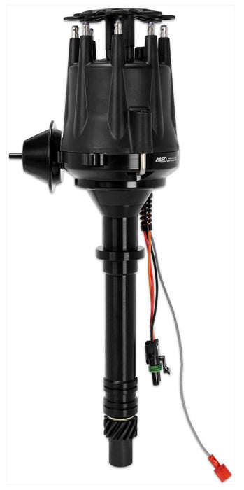 MSD Chev Small/Big Block, Magnetic Pickup, Vacuum Advance, High Output Mo Pro-Billet Ready-To-Run Distributor - Black MSD83603 Autofit