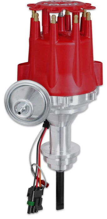 MSD Chrysler 273-360, Magnetic Pickup, Vacuum Advance, High Output Module Pro-Billet Ready-To-Run Distributor MSD8388 Autofit