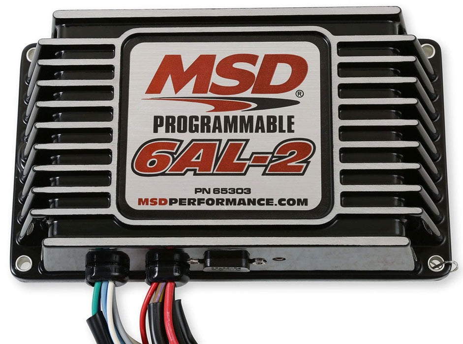 MSD Digital, Capacitive Discharge, Rev-Limiter, Laptop Programmable Timin Digital Programmable 6AL-2 - Black MSD65303 Autofit