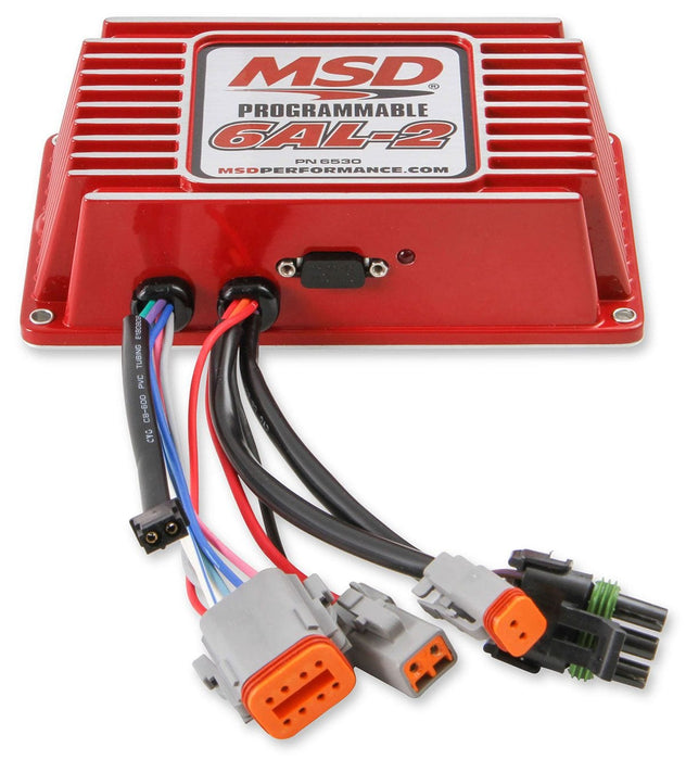 MSD Digital, Capacitive Discharge, Rev-Limiter, Laptop Programmable Timin Digital Programmable 6AL-2 - Red MSD6530 Autofit