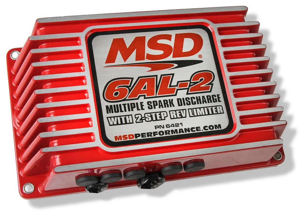 MSD Digital Capacitive Discharge with Rev-Limiter 6AL-2 Ignition Control - Red MSD6421 Autofit