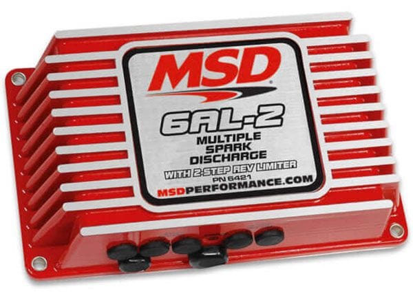 MSD Digital Capacitive Discharge with Rev-Limiter 6AL-2 Ignition Control - Red MSD6421 Autofit