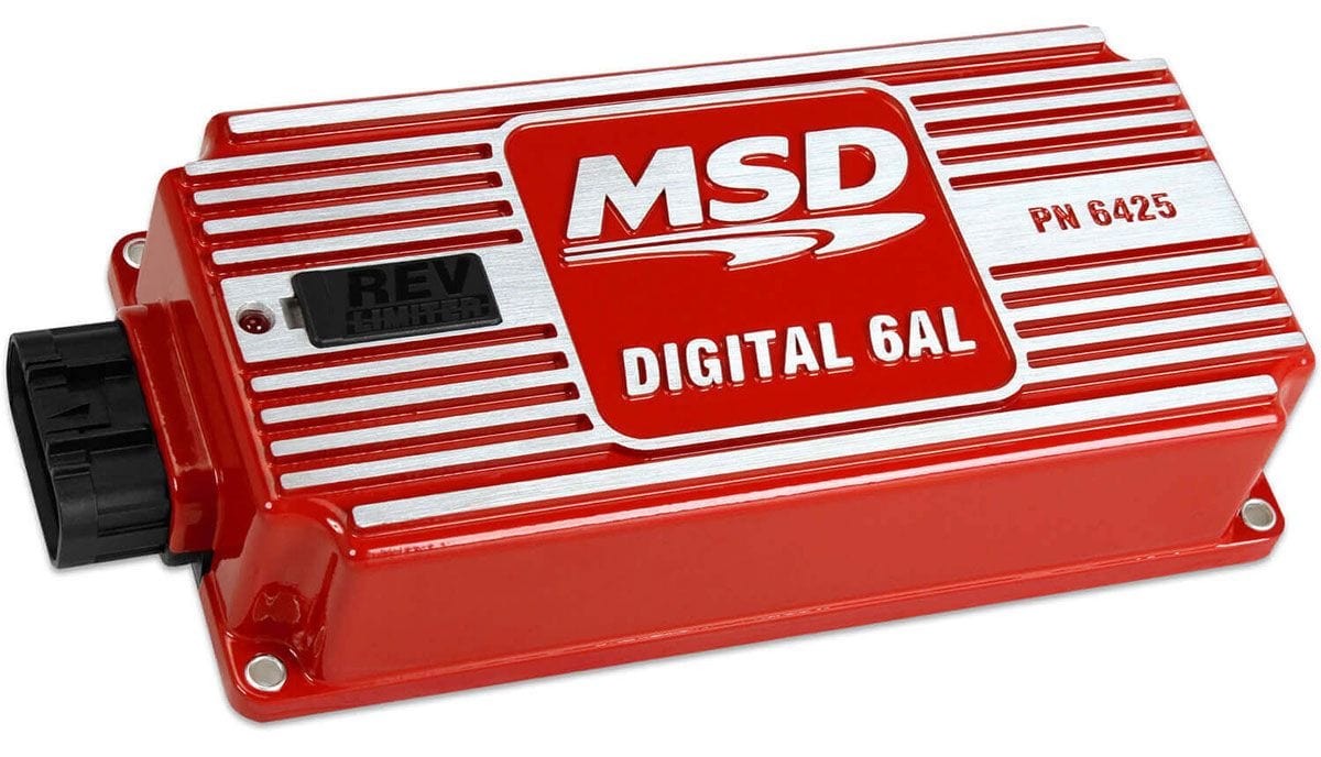 MSD Digital Capacitive Discharge With Rev Limiter 6AL Ignition Control - Red MSD6425 Autofit