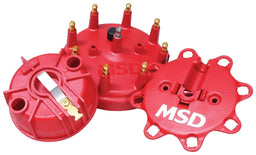 MSD For MSD Ford Billet Distributors, Red Distributor Cap and Rotor Kit MSD84085 Autofit
