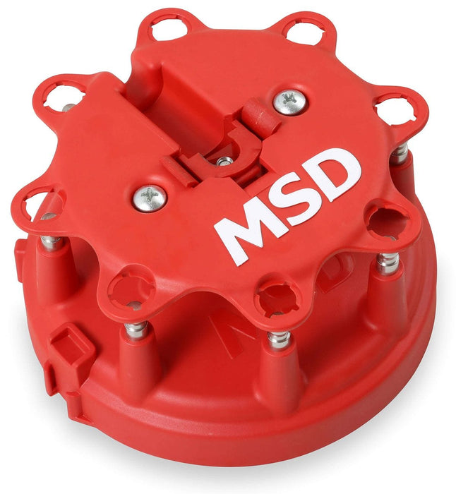 MSD For OEM Ford HEI 5.0L EFI 1986-98, MSD Cap-A-Dapt, Red Distributor Cap MSD8408 Autofit