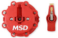 MSD For OEM Ford HEI 5.0L EFI 1986-98, Red Distributor Cap and Rotor Kit MSD8482 Autofit