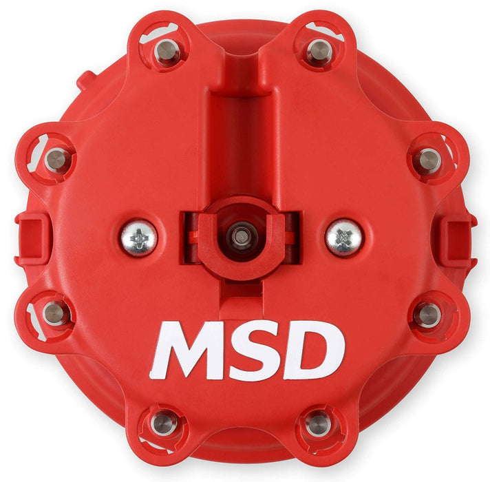 MSD For OEM Ford HEI 5.0L EFI 1986-98, Red Distributor Cap and Rotor Kit MSD8482 Autofit