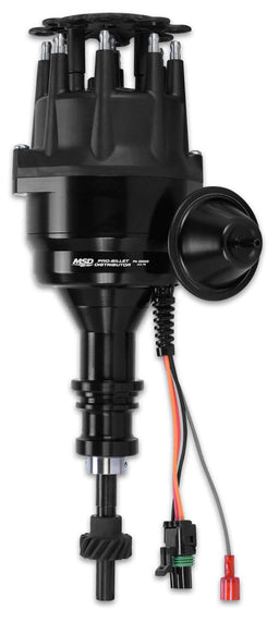 MSD Ford 289-302 Windsor, Magnetic Pickup, Mech Advance, High Output Modu Pro-Billet Ready-To-Run Distributor - Black MSD83523 Autofit
