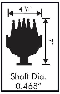 MSD Ford 289-302W, Steel Gear for Factory Roller Cam, Adjustable Pick-Up Pro-Billet Cam Sync Distributor MSD2358 Autofit