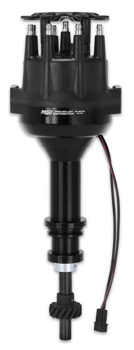 MSD Ford 302-351C, 351M, 400, 429, 460, Small Base, Magnetic Trigger Pro-Billet Distributor - Black MSD85773 Autofit