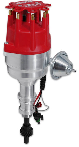 MSD Ford 351W, Magnetic Pickup, Vacuum Advance, High Output Module Pro-Billet Ready-To-Run Distributor MSD8354 Autofit