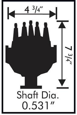 MSD Ford 351W, Steel Gear for Factory Roller Cam, Adjustable Pick-Up Pro-Billet Cam Sync Distributor MSD2362 Autofit
