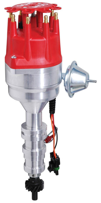 MSD Ford, Y Block 239-256-272-292-312, Magnetic Pickup, Vacuum Advance Pro-Billet Ready-To-Run Distributor MSD8383 Autofit
