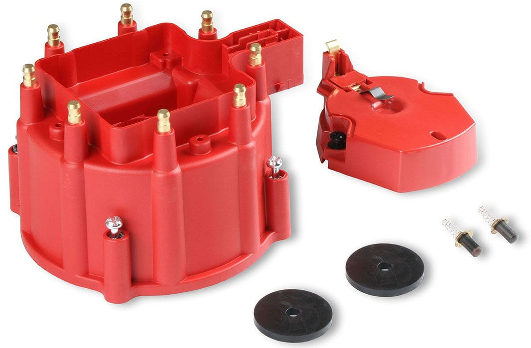 MSD GM V8 OE HEI, Internal Coil, Red Distributor Cap and Rotor Kit MSD8416 Autofit
