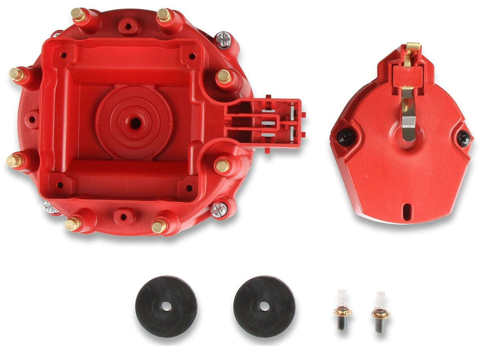 MSD GM V8 OE HEI, Internal Coil, Red Distributor Cap and Rotor Kit MSD8416 Autofit