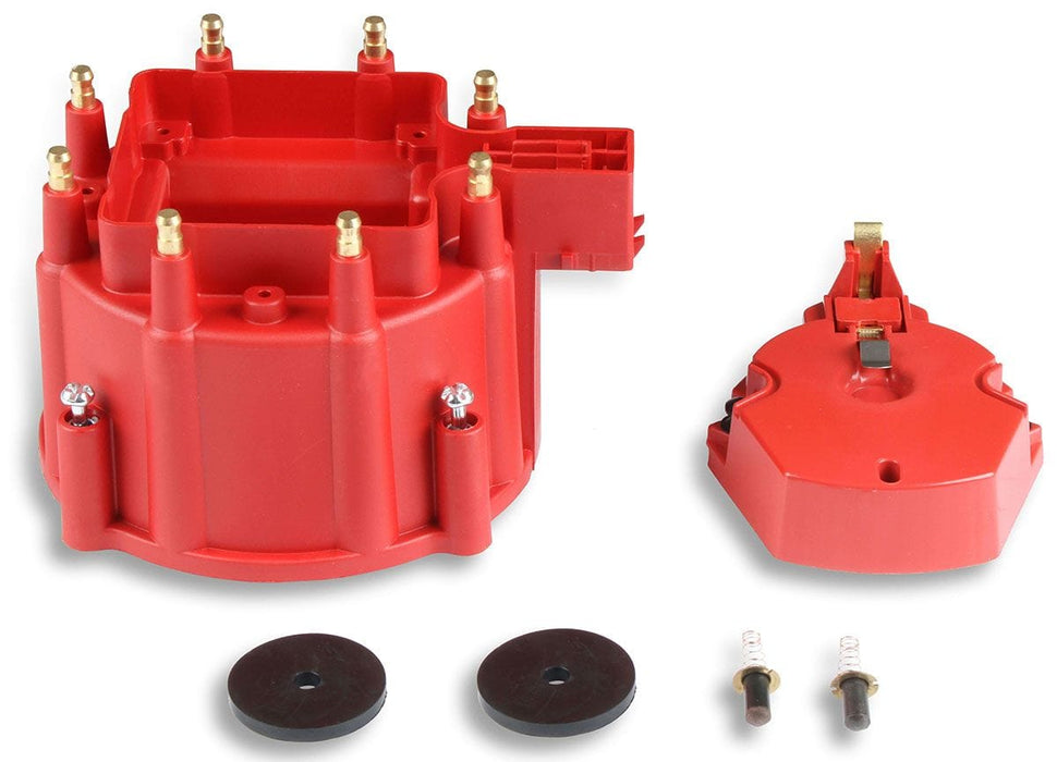 MSD GM V8 OE HEI, Internal Coil, Red Distributor Cap and Rotor Kit MSD8416 Autofit