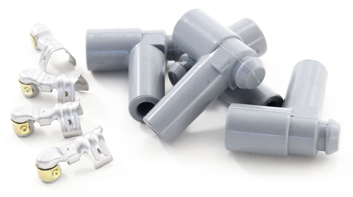 MSD HEI 90 Degree Boots and dual crimp terminals for Distributor cap, Gre Replacement Ignition Leads Boot and Terminal Kit MSD8849 Autofit