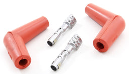 MSD Hi Temp Silicone, Orange 115° Spark Plug Boots with Terminals, 2 per Pro Racing Boots MSD3326 Autofit