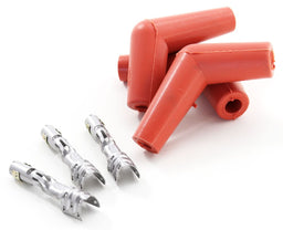 MSD Hi Temp Silicone, Orange 115° Spark Plug Boots with Terminals, 8 per Pro Racing Boots MSD8853 Autofit