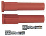 MSD Hi Temp Silicone, Orange Straight Spark Plug Boots with Terminals, 2 Pro Racing Boots MSD3327 Autofit