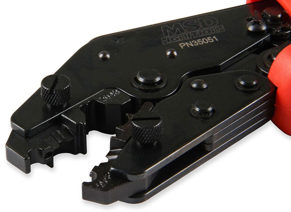 MSD Ignition Lead Crimping Tool, Suit 8 - 8.5mm lead, Ratchet, Removable Pro-Crimp Tool MSD35051 Autofit