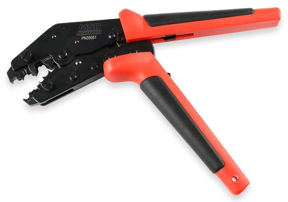MSD Ignition Lead Crimping Tool, Suit 8 - 8.5mm lead, Ratchet, Removable Pro-Crimp Tool MSD35051 Autofit