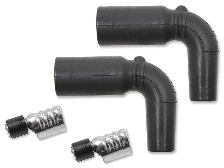 MSD LT1, Silicon, Black 90° Spark Plug Boots with Terminals, 2 per Card Replacement Boots & Terminals MSD3303 Autofit