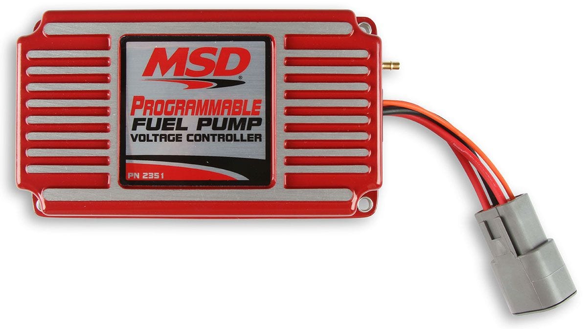 MSD Maintains fuel volume in relation to boost pressure Programmable Fuel Pump Voltage Booster MSD2351 Autofit