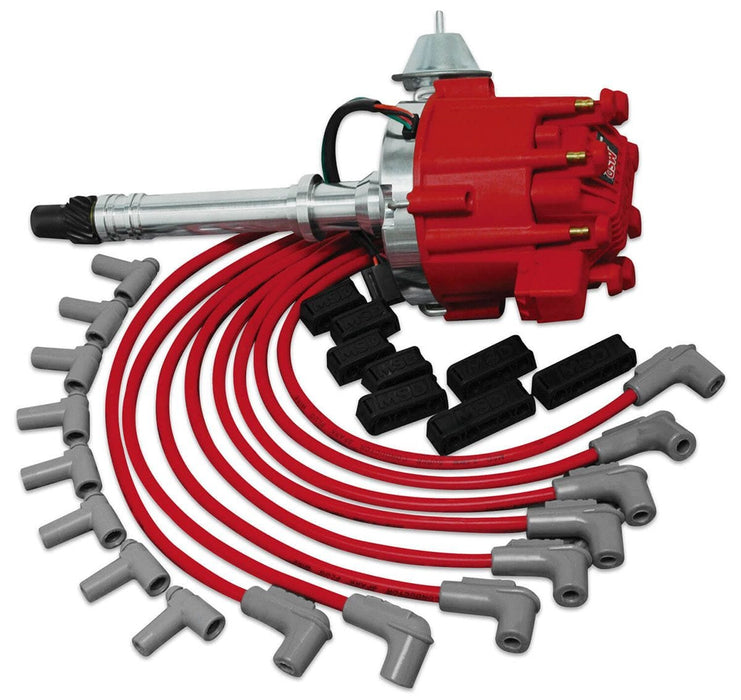 MSD Pro-Billet HEI Distributor, HEI Coil, 8.5mm Ignition Lead Set & Separ Chevy Ready to Run Ignition Kit MSD84742 Autofit