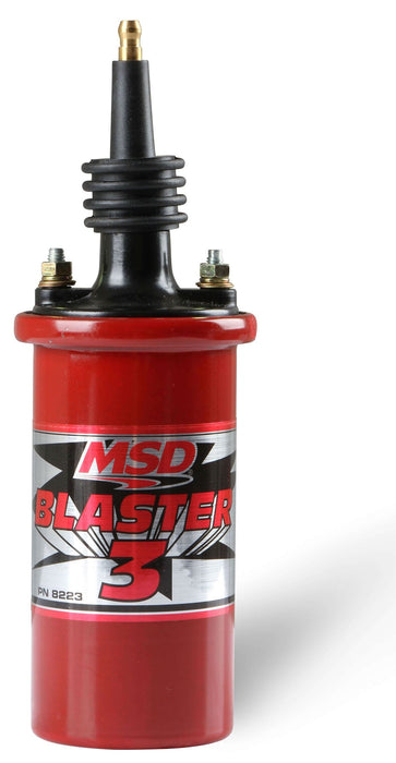 MSD Red, 45,000 volts Blaster 3 Coil MSD8223 Autofit
