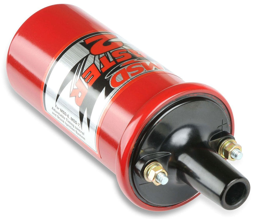 MSD Red, 45,000 volts, for electronic ignition Blaster 2 Coil MSD8202 Autofit