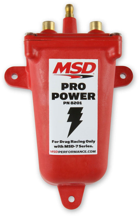MSD Red, 55,000 volts, Not for use on street vehicles Pro Power Coil MSD8201 Autofit