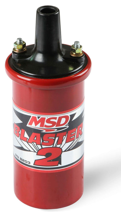MSD Red, w/Ballast Hardware Blaster 2 Coil MSD8203 Autofit