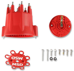 MSD Replacement Cap, Rotor & Retainer, suit MSD Billet Distributors w/GM Distributor Cap and Rotor Kit MSD84335 Autofit