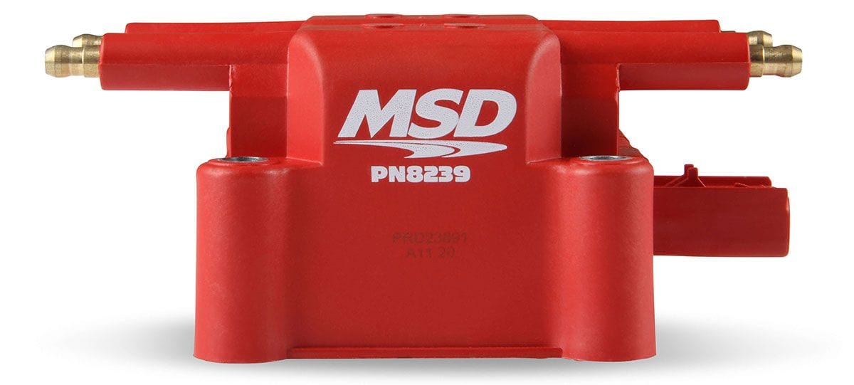 MSD Replacement Coil, 36,000 volts, Blade Terminals Mitsubishi 4 Post Tower Coil MSD8239 Autofit