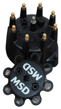 MSD Replacement screw-down Cap for Small Diameter MSD Distributors, Black Distributor Cap MSD84313 Autofit