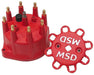 MSD Replacement screw-down Cap for Small Diameter MSD Distributors, Red Distributor Cap MSD8431 Autofit