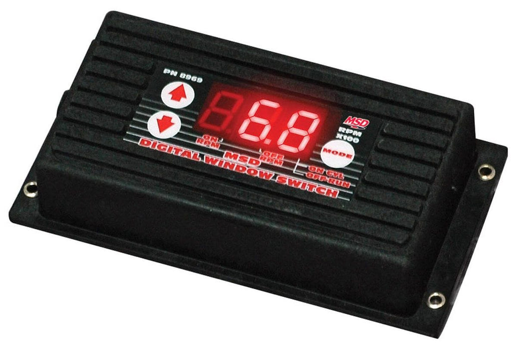 MSD RPM Activated Switch, LED Push Button Adjustment Digital RPM Window Switch MSD8969 Autofit