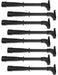 MSD Set of 8 Hemi with Tubes, Elbows, End Caps & Screws HEMI Spark Plug Tubes - Black MSD34753 Autofit
