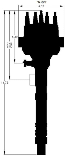 MSD Small/Big Block Chevy, Adjustable Pick-Up Pro-Billet Cam Sync Distributor MSD2357 Autofit
