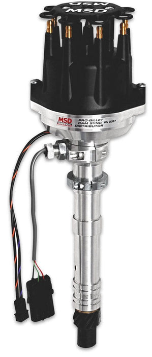 MSD Small/Big Block Chevy, Adjustable Pick-Up Pro-Billet Cam Sync Distributor MSD2357 Autofit