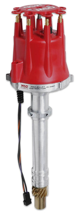 MSD Small/Big Block Chevy, Adjustable Slip Collar, Magnetic Trigger Pro-Billet Locked Out Distributor MSD85501 Autofit