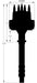 MSD Small/Big Block Chevy, Magnetic Trigger, Mechanical Advance Pro-Billet Distributor - Black MSD85555 Autofit