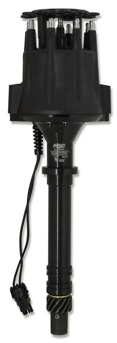 MSD Small/Big Block Chevy, Magnetic Trigger, Mechanical Advance Pro-Billet Marine Distributor - Black MSD85603 Autofit