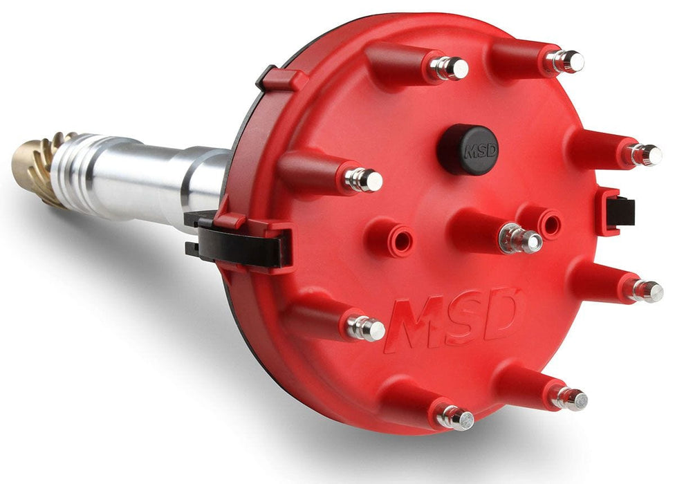 MSD Small/Big Block Chevy, Tall Block, Low Profile, Adjustable Slip Collar Pro-Billet Crank Trigger Distributor MSD8558 Autofit