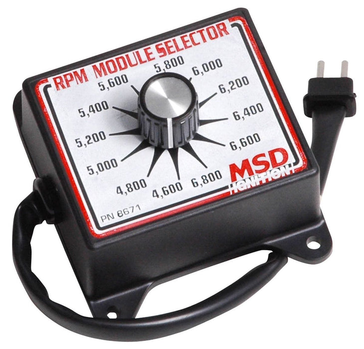 MSD Soft Touch Rev Limiter, 4,600-6,800 rpm, 200 rpm Increments RPM Module Selector MSD8671 Autofit