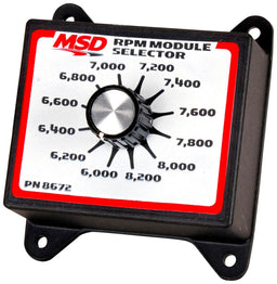 MSD Soft Touch Rev Limiter, 6,000-8,200 rpm, 200 rpm Increments RPM Module Selector MSD8672 Autofit