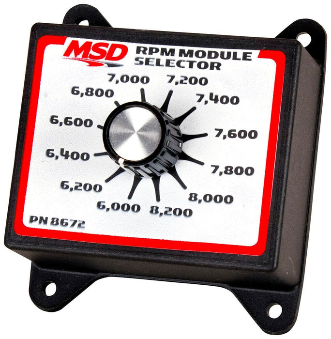MSD Soft Touch Rev Limiter, 6,000-8,200 rpm, 200 rpm Increments RPM Module Selector MSD8672 Autofit